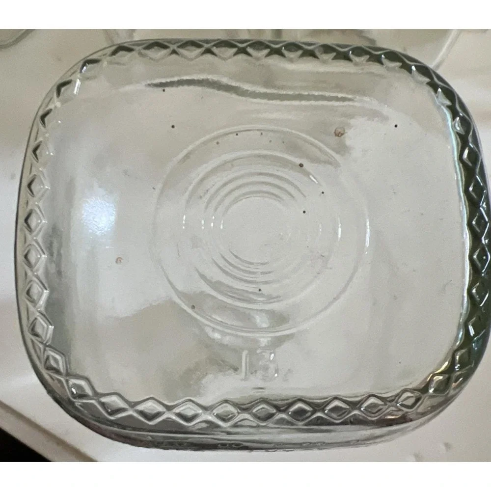Vintage Farmland Clear Glass Quart Size Milk‎ Bottles Lot of 9 Includes No.13